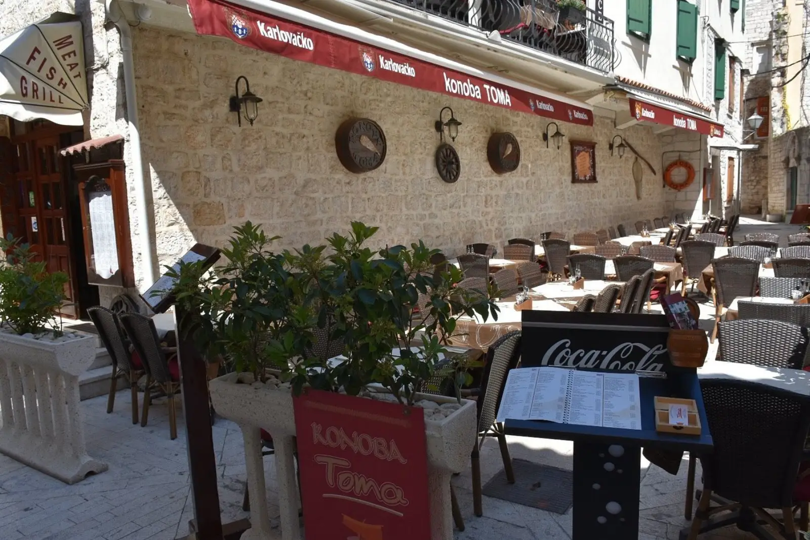 Black cuttlefish risotto at Konoba Toma, Trogir